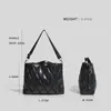 Evening Bags MABULA Simple Tote Quilted Bags for Women Winter Designer Luxury Handbags Nylon Feather Down Padded Crossbody Pillow Purses 231122
