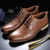 Klänningskor Vryheid Men's Business Dress Shoes äkta läder British Style Fashion Casual Derby Shoes Classic Plus Size 7.5-13 231122