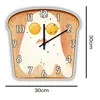 壁の時計の不気味な側面揚げ卵ゴースト鉛ネオンサイン明るいキッチン時計モダンなデザイン照明輝き