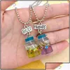 Schmuck Anhänger Halsketten Kinder Freund Halskette Harz Shell Drift Flasche Bff 3 Schmuck Geschenke für Kinderanhänger Drop Drop Lieferung Bab DH8D2