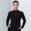 Wear 2023 Tops de danse latine pour hommes Competition Vêtements Traine Performance Costumes DN11224