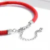 Bracelets de charme bracelet rouge plaqué Bracelet Classic Lucky Bangles Fit Beads Bijoux Bijoux à la main Girl # 39; S GAGNE D'ANNIVERSAIRE