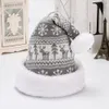 Chapéus Chapéus Snowfake Elk Chapéu Inverno Engrossar Malha Veludo Pano Adulto Chapéu de Natal Feliz Natal Decoração Presentes Feliz Ano Naviida 231122
