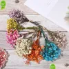 Faux Floral Greenery Small Natural Dried Flowers Bouquet Dry Bouquets Fresh Preserved Press Home Wedding Decor Drop Delivery Garde Dhedr