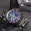 TA G Fashion Brand Wristwatches Men's All Dial Work Six Needles Quartz Watch Wrist-watch Stainless Steel Strap Classics Watches Bracelet