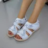 Sandals 2023 Fashion Women's Flat Bottor Outdoor Low Top Round Head Casual Sports Comfort Open Open Tee 44