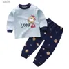 Handtücher Bademäntel Kinderunterwäsche Pyjama-Sets Unisex Baby Boy Pyjamas Anzug Baumwolle Pjs Kleidung Set Herbst Winter Weiche Nachtwäsche Mädchen PyjamasL231123