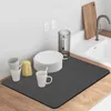 New Absorbent Tableware Mats Dish Drying Mat Drain Pad Heat Resistant Counter Top Mat Non-slip Draining Placemat Kitchen Accessories