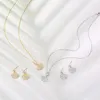 Ketting oorbellen set sieraden Hadiyana romantische temperament shell vorm en vrouwen feest zijn verloofd cn1216 conjunto de joyas