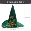 Vine Witch Hat Party Cosplay Use Prom Props Clothing Wide Brim Decoration Silk Halloween Style Costume 230920