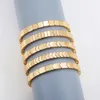 Charm Bracelets Simple Punk Gold Color Elastic Bracelets Women's Trendy Geometric Square Beaded Charm Bracelet Bangles Party Jewelry 231122