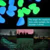 Garden Decorations 300Pieces Decorative Pebbles Glow in the Dark Stones for Aquarium Fairy Plants Pathways Backyard Balcony Decors 230422