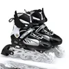 Inline-Rollschuhe für Erwachsene, schwarz, Inline-Skates, Rolle, verstellbare Aluminiumhalterung, 231122