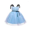 Girl Dresses Girls Fluffy Tulle For Toddler Baby Kids Elegant Princess Tutu Party Prom Gown Children Wedding Evening Pageant Vestidos