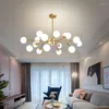 シャンデリアモダンLED G9 for Foyer Dining Living Room Bedroom Pendant Lamp Nordic Metal Decor Loft Loft indoor Light Fixture