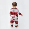 Familjmatchande kläder Familj Julpyjamas Set Family Matching Clothes Xmas kläder Vuxna barn Pyjamas Set T-shirt Pants Baby Romper Sleepwear 231123