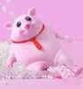 Internet celebrità decompressione maiale pizzico musica decompressione giocattolo maiale rosa ufficio scherzo sfiato artefatto rimbalzo lento maialino rosa