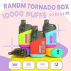 Original Fumot RandM Tornado Box 10000 E Cigarette rechargeable 10K Puffs Vapes jetables Mesh Coil 20ml Eliquid 0% 2% 3% 5% 10000 bouffée