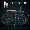 Magazzino USA Bici elettrica per adulti 20 "Fat Tire Ebike 1000W Motore 48V 25Ah Batteria rimovibile 50 km/h Acceleratore/Pedalata assistita