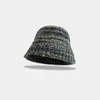 Crowd Design Colorful Gradient Wool Pot Hat for Women in Autumn and Winter Warm Ear Protection Show Face Small Knitted Fisherman Hat 231015