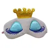 1pc prinsessan krona söta ögon täcker ögonskål ögonpatch resor sovande ögonbulle skugga ögonmask bärbar pinkblue färg5770938