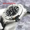 AP Szwajcarskie luksusowe zegarek Royal Oak Offshore 15710st Zegarek męski czarna twarz data głębokie nurkowanie 300m 42 mm automatyczny mechaniczny zegarek 19 gwarancja