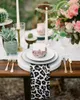 Table Napkin 4pcs Leopard Skin Texture Square Napkins 50cm Party Wedding Decoration Cloth Kitchen Dinner Serving