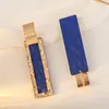 Dangle Earrings العصرية الهندسية الملونة الملونة المعدنية المعدنية للنساء الحزب العطلة أزياء المجوهرات إكسسوارات الأذن E358
