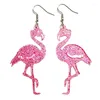 Dangle Earrings Cross Border Glitter Acrylic Pink Valentine's Day Animals Interesting Cute Dwarf