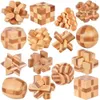 Nuovo Nuovo Legno Kong Ming Blocco Lu Ban Blocco IQ Rompicapo Giocattolo Educativo Per Bambini Montessori Puzzle 3D Gioco Sblocco Giocattoli Kid adulto