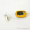 wholesale Mini Digital Fish Aquarium Thermometer Tank with Wired Sensor battery included in opp bag Black Yellow color for option Free shipping