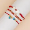 Strand Go2boho Based Friendship Bracelets for Women Red Lucky Crystal Shell Star Lover Heart Freshwater Pearls Biżuter Friend Prezent