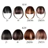 Bangs Syntetyczne powietrze grzywki Naturalne brązowe czarne czarne fałszywe włosy przedłużenie grzywki 1 klip w włosach akcesoria dla kobiet dziewczyna 231123