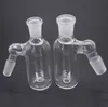 가장 저렴한 유리 애쉬 포수 봉 14mm 18mm 18mm dab rig gluca accepory 컷 디퓨저 샤워 헤드 퍼크 애쉬 포수 두꺼운 pyrex 버버 흡연 파이프 2pcs