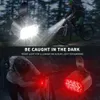 Novos faróis de bicicleta luzes traseiras à prova dwaterproof água mtb lâmpada alimentado por bateria aviso ciclismo luz da cauda led farol lâmpada traseira