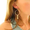 Hoop oorbellen Tassel ronde handgemaakte vintage goud gevulde/925 zilveren sieraden orecchini brincos oorbellen pendientes voor vrouwen