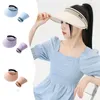 Women Wide Brim Sun Visors Foldable Hats Summer Beach Packable Hat Floppy Cap UV Protecetion Adjustable Size