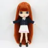 Poupées ICY DBS Blyth poupée 16 bjd jouet 30 cm cheveux bruns rouge peau blanche corps articulaire visage mat fille cadeau ob24 anime poupée 231122