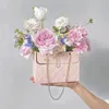 Gift Wrap Portable Box Rose Flower Packaging Boxs Wedding Valentine's Day Birthday Party Gifts Shop Wrapping Bag Paper