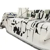 Housses de chaise Housse de canapé géométrique pour canapé Couverture double face Noir Abstrait Polyvalent Moderne Nordique AntiCat Scratch 231123