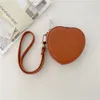 Universal Wristband Litchi Grain Leather Zipper Vogue Earphone Case for TWS Aripods Pro 2 3 Wireless Earphone Rope Love Heart Lychee Pattern Pouch Bag Shell