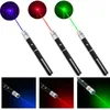 Wysokiej jakości wskaźnik laserowy Czerwony zielony fioletowy trójkolorowy laserowy nauczanie nauczania Demonstracja Pióro nocne zabawki