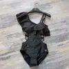 Costume da bagno di design di lusso Swim Wear Bikini sexy scava fuori il costume intero da donna a vita alta