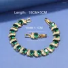 Necklace Earrings Set 12-Colors Green Cubic Zirconia Clip And Fashion Costume Italian Gold Plated For Women Open Ring