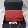 Sac de créateur chaîne bandoulière plaid rabat sac de mode couleur unie motif caviar peau de vache double lettre boucle en métal en forme de diamant à carreaux femmes sac de repas