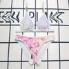 Women Bikini Contrast Color Designer Designer Kąpiel kąpielowe kostium kąpielowe Seksowne dwuczęściowe stroje kąpielowe AG23 B698