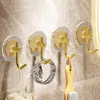 Haken zelfklevende wand acryl badkamer waterdichte luxe lijmlijm handdoek rek rek jas hanger deur rug sleutelzak houder