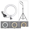 Mirrors 5/12W Led Selfie Ring Light Studio Pography Po Lights Fill Tripod For Mobile Phone Live Makeup 160Mm/260Mm Optional Drop Deliv Dhor2