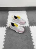 Marka Çocuk Ayakkabı Mektubu Baskı Yürümeye Başlayan Spor Ayakkabı Bebek Ürün Boyutu 26-35 Kutu Ambalaj Dantelli Kız Erkek Koşu Ayakkabıları NOV25