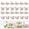 Feestelijke Benodigdheden 24 Stuks Flamingo Cake Insert Verjaardag Toppers Party Cupcake Bakpapier Wrappers Baby Inpakpapier Snoep Dessert Hoed